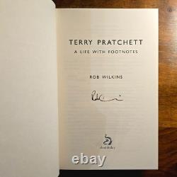 SIGNED Book Terry Pratchett A Life With Footnotes by Rob Wilkins NEW 1st