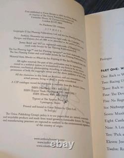 SIGNED By Stirling Moss & Anthony Horowitz Trigger Mortis 1st Edition Book Bond