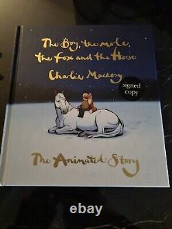 SIGNED CHARLIE MACKESY The Boy the Mole, Fox & the Horse Animated Story NEW 1ST