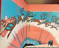 SIGNED Christmas Reindeer Thornton W Burgess 1st Edition Antique Children's Book