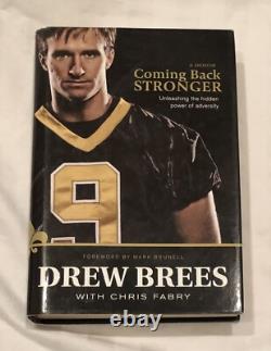 SIGNED Coming Back Stronger Drew Brees PSA FIRST EDITION Autographed Book XLIV