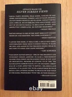 SIGNED & DATED by Patton Oswalt Silver Screen Fiend HC 1st/1st + Pic
