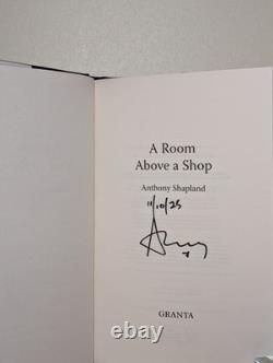 SIGNED Dated A Room Above a Shop Anthony Shapland 1st/1st Edition Hardcover Book