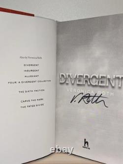 SIGNED Divergent Veronica Roth Anniversary Edition Sprayed Edges Hardback Book