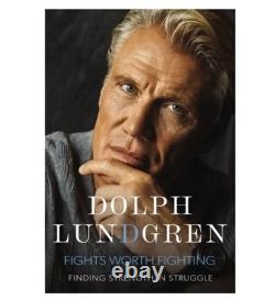 SIGNED Dolph Lundgren Book Fights Worth Fighting First Edition Hardcover & COA
