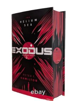 SIGNED EXODUS Helium Sea Peter F. Hamilton 1st Ed Sprayed Edges Hardback Book