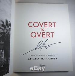 SIGNED FIRST EDITION Covert to Overt Shepard Fairey Book SEALED ORIGINAL WRAPS