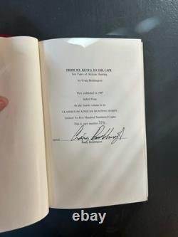 SIGNED FIRST EDITION Craig Boddington. From Mt. Kenya to the Cape