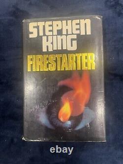 SIGNED Firestarter by Stephen King, released in 1980 (HB, DJ, BCA)