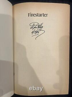 SIGNED Firestarter by Stephen King, released in 1980 (HB, DJ, BCA)