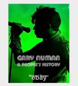 SIGNED Gary Numan Book A People's History Limited Edition Hardcover & COA Auto