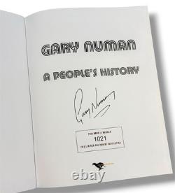 SIGNED Gary Numan Book A People's History Limited Edition Hardcover & COA Auto