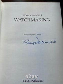 SIGNED George Daniels Watchmaking 1st Edition Book. Rare. Breguet Watch Horology