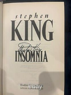 SIGNED Insomnia by Stephen King (UK 1st Edition, 1st Print) (Hardcover)