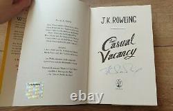 SIGNED JK Rowling Casual Vacancy (Harry Potter), 1st edition book, Hologram