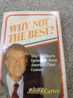 SIGNED Jimmy Carter Why Not The Best. First Edition Book