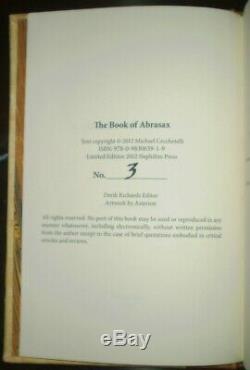 SIGNED LIMITED LUMINARY EDITION #3 of 19, THE BOOK OF ABRASAX, OCCULT, GRIMOIRE