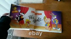 SIGNED LIMTED EDITION THE ART OF FRIZ FRELENG BOOK w VHS n CASSETTE LOONEY TUNES