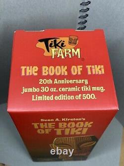 SIGNED Limited Edition Book of Tiki 20th Anniversary Shag x Tiki Farm Mug