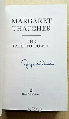 SIGNED M. Thatcher Leather SET 1/1 Edition Books, Doulton Bust, Iconic PHOTO