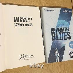 SIGNED Mickey7 & Antimatter Blues Edward Aston UK 1st/1st Hardcovers NEW