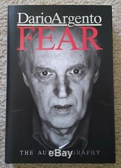 SIGNED! NEW OOP! Dario Argento FEAR Hardcover Book FAB PRESS Collector's Edition