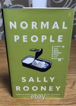 SIGNED Normal People by Sally Rooney 2018 UK BBC HB 1st Edition Faber Book