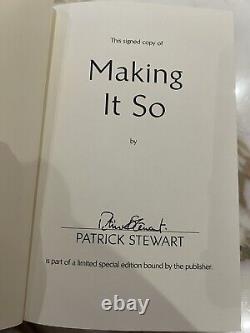 SIGNED Patrick Stewart Making It So Book (SIGNED EDITION)