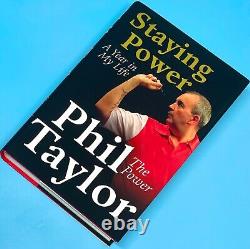 SIGNED Phil Taylor Book Staying Power 1st Edition &COA Autograph The Power Darts