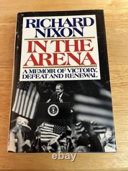 SIGNED President Richard Nixon In the Arena First Edition Book