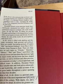 SIGNED President Richard Nixon In the Arena First Edition Book