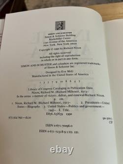 SIGNED President Richard Nixon In the Arena First Edition Book