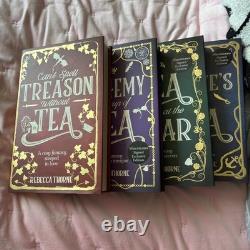 SIGNED Rebecca Thorne Tomes&Tea Can't Spell Treason books 1-4 exclusive full set
