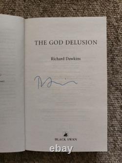 SIGNED Richard Dawkins the God Delusion Paperback Book 10th Anniversary Edition