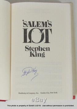 SIGNED'SALEM'S LOT by STEPHEN KING with Dust Jacket 1975 Book Club Edition