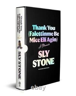 SIGNED SLY STONE BOOK Thank You Falettinme Be Mice Elf Agin Deluxe MINT 1/500