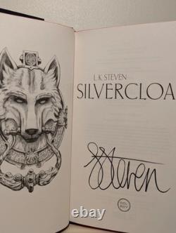 SIGNED Silvercloak L. K. Steven 1st/1st Ed Sprayed Edges Hardcover Book