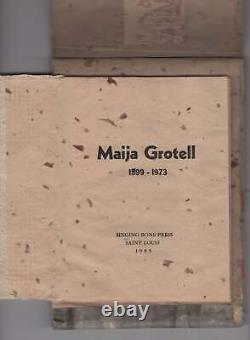 SIGNED Singing Bone Press Maija Grotell Artist's Book, 1985