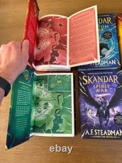 SIGNED Skandar And The Unicorn Thief All 6 Books All 1st/1st editions