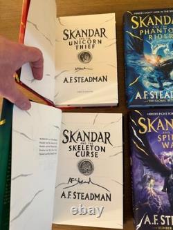 SIGNED Skandar And The Unicorn Thief All 6 Books All 1st/1st editions