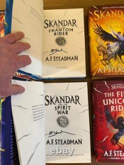 SIGNED Skandar And The Unicorn Thief All 6 Books All 1st/1st editions