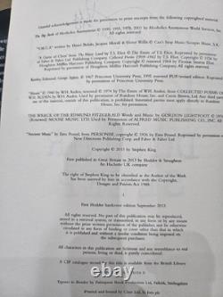 SIGNED Stephen King, Doctor Sleep (Sequel to The Shining) 1st Edt, 1st Print