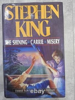 SIGNED Stephen King Omnibus Novel (The Shining, Carrie and Misery) 1992, DJ
