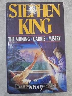 SIGNED Stephen King Omnibus Novel (The Shining, Carrie and Misery) 1992, DJ