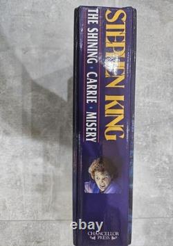 SIGNED Stephen King Omnibus Novel (The Shining, Carrie and Misery) 1992, DJ