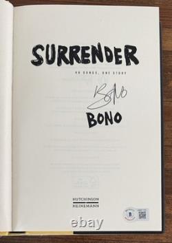 SIGNED Surrender 40 Songs Bono U2 Book Autograph 1st Edition BAS Beckett COA