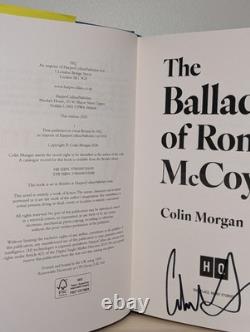 SIGNED The Ballad of Ronan McCoy Colin Morgan 1st Ed Hardcover Collectible Book