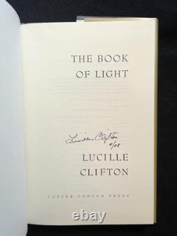 SIGNED The Book of Light 1993 Lucille Clifton (Hardback) 1st Edition