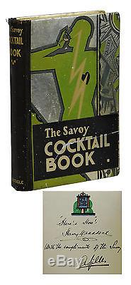 SIGNED The Savoy Cocktail Book HARRY CRADDOCK First UK Edition 1st Issue 1930