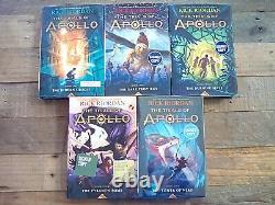 SIGNED The Trials of Apollo 5-Book Set by RICK RIORDAN 1st Editions HCDJ NEW
